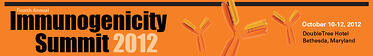2012 Immunogenicity Summit Header