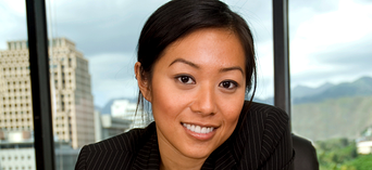 Smiling science professional