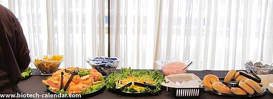 Attendees of the College Station vendor show have access to a free lunch buffet throughout the event. 