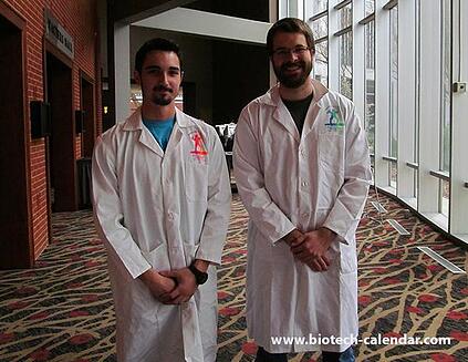Scientists are excited to receive free science ninja lab coats at the Athens Georgia event.