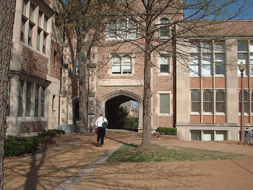 Researchers in St. Louis work on life science research. 