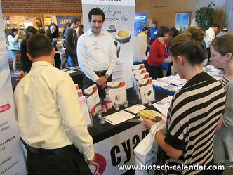 Researchers discover new lab supplies at the 2014 BioResearch Product Faire™ Event in Berkeley, CA.