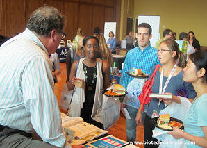 Researchers at the 2014 Madison BioResearch Product Faire™ Event learn about new products available to them. 