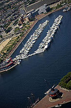220px Aerial View of Baltimore Marine Center Inner Harbor and Lighthouse
