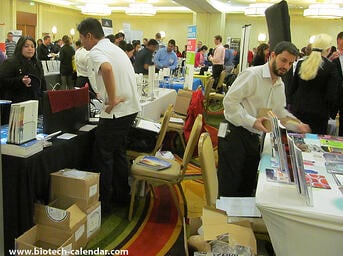 Houston event vendors were kept very busy helping life science researchers find what they need for the laboratory.