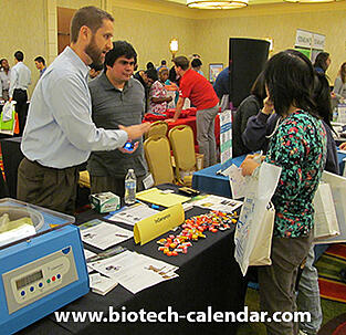 Lab suppliers demonstrate their products at the 2015 BioResearch Product Faire™ Event in Houston, TX. 