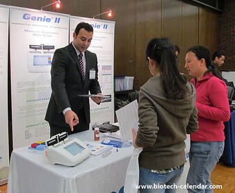 Researchers learn about new lab supplies at a past BioResearch Product Faire™ Event in Chicago. 