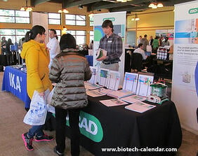 Bioresearchers explore product options at the 2014 BioResearch Product Faire™ Event at Emory. 