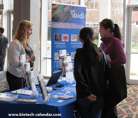Researchers learn about new lab supplies at a past Athens BioResearch Product Faire™ Event. 