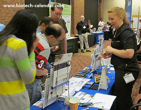 Thomas Jefferson researchers discover new lab products at the 2014 BioResearch Product Faire™ Event. 