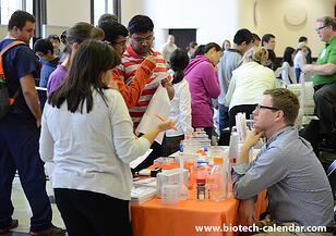 Researchers discover new technologies that will  benefit their lab work at the 2014 BioResearch Product Faire™ at the University of Minnesota. 