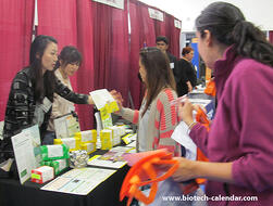 San Francisco area researchers learn about new lab supplies at a past Biotechnology Vendor Showcase™ Event. 